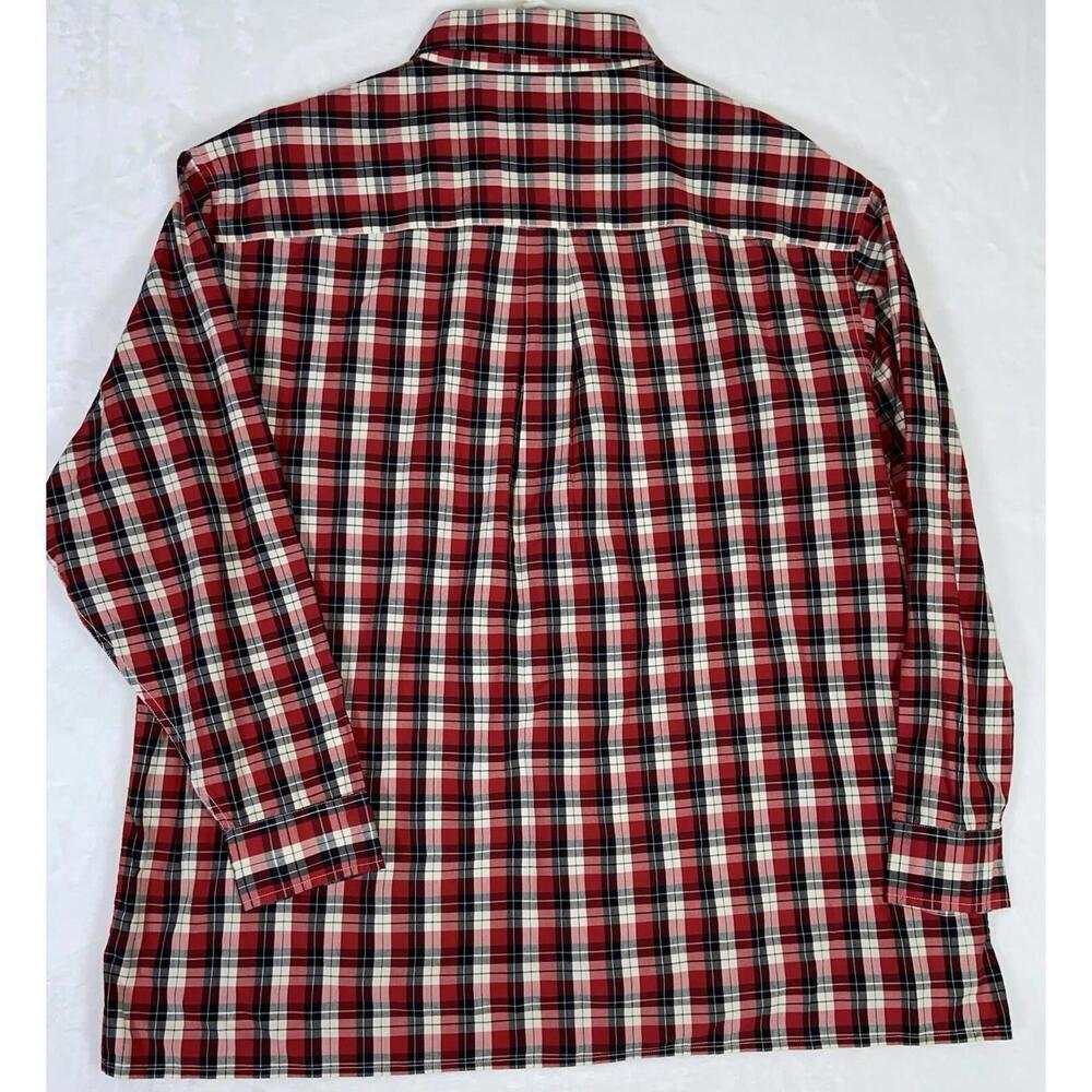 Ralph Lauren Jeans Co Mens Shirt Button Down Red Plaid Check Size 2XT Tall - Picture 5 of 7